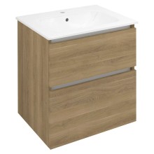 Sapho EZ601-2525 EZARA szafka pod umywalkę 592x64x46cm dąb cuneo