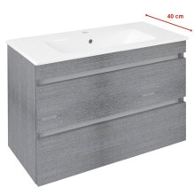 Sapho EZ792-1111 EZARA szafka pod umywalkę 78x54x39cm dąb srebrny