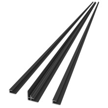 Aqualine DP21B DENIPAN zestaw profili do instalacji narożnej 2100mm czarny mat
