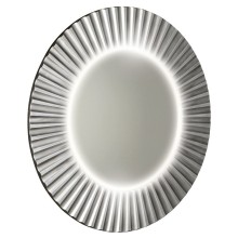 Sapho PD752 PRIDE STRIP okrągłe lustro z oświetleniem LED w ramie średnica 75cm srebro