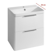 Aqualine DN254 DENEB szafka umywalkowa 505x55x345cm biały mat