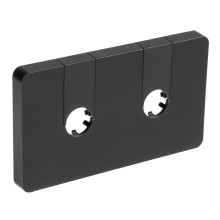 Aqualine QS515B Q-START rozeta maskująca zespolona do zaworów o rozstawie czarny mat