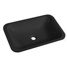 Sapho 50135B JAPURA umywałka wpuszczana kompozitowa 55x36cm czarny mat