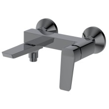 Aqualine FY010GM FLERY bateria wannowa/prysznicowa ścienna z obrotową wylewką gun metal