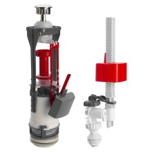 Sapho SSUV25 Mechanizm spłukujący z DUAL przyciskiem napełnianie od dołu 1/2" chrom