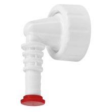 Bruckner 168.122.0 Kolanko do syfonu podtynkowego do suszarki/zmywarki biały