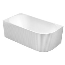 Aqualine E1047G TIBERA STRIP L narożna wanna stojąca 150x75cm biały