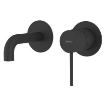 Sapho UT110B ULTRAMIX bateria podtynkowa umywalkowa 2-elementowea główka 10cm czarny mat