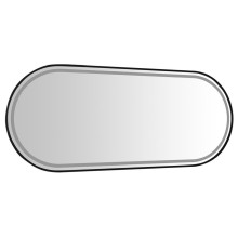 Sapho KA500 KAIRA lustro owalne z oświetleniem LED 120x50cm czarny mat