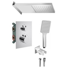 Sapho KU683-21 KIMURA zestaw prysznicowy z baterią podtynkową termostat 3 wyjścia box podtynkowy chrom