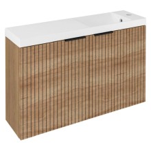 Sapho LT110-SET08 LATUS X STRIP szafka podumywalkowa 788x50x22cm dąb Alabama