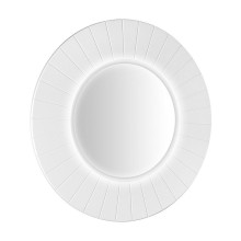 Sapho LR750-3131S LUMIRO STRIP okrągłe lustro z oświetleniem LED w ramie średnica 75cm biały mat