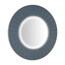 Sapho LR750-4242S LUMIRO STRIP okrągłe lustro z oświetleniem LED w ramie średnica 75cm siena