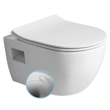 Bruckner 201.331.4 LUNA wc wiszące Vortex Rimless 355x49cm biały