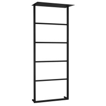 Sapho SKA701 SKA ścienny wieszak na ręczniki z półką 454x1184x252mm czarny mat