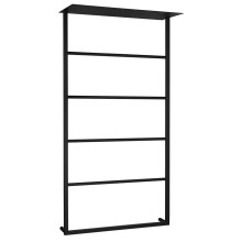 Sapho SKA702 SKA ścienny wieszak na ręczniki z półką 604x1184x252mm czarny mat