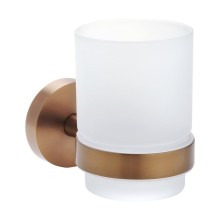 Sapho XR903PG X-ROUND COPPER kubek szkło mleczne szkło mleczne miedź mat