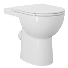 Sapho PC108-111 SANIVEX miska kompaktu wc wyższe siedzenia Rimless 635x355cm odpływ pionowy/poziomy biały