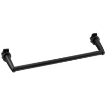 Aqualine IDR-40B Wieszak na ręczniki na grzejnik 36cm prosty czarny mat