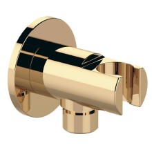 Sapho 1205-0917 Uchwyt prysznicowy okrągły stały z odpływem złoto