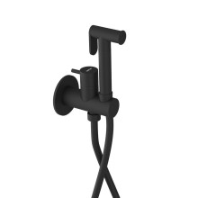 Sapho UT013B ULTRAMIX bateria podtynkowa do bidetu z prysznicem Stop okrągły czarny mat