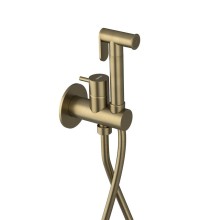 Sapho UT013G ULTRAMIX bateria podtynkowa do bidetu z prysznicem Stop okrągły złoto mat