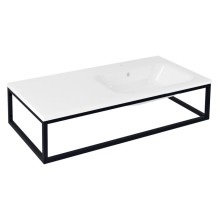 Sapho SKA810 SKA konsola pod umywalkę/blat 100x22x51cm czarny mat