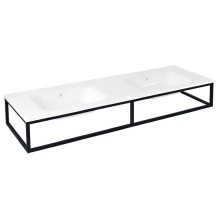 Sapho SKA860 SKA konsola pod umywalkę/blat 160x22x51cm czarny mat