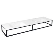 Sapho SKA880 SKA konsola pod umywalkę/blat 180x22x51cm czarny mat