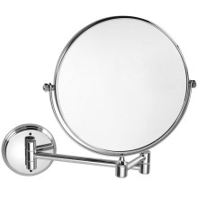 Sapho XR010 X-ROUND E wiszące lusterko kosmetyczne średnica 200mm dwustronne chrom