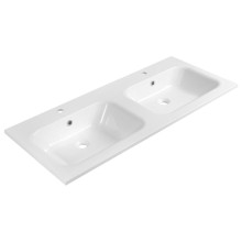 Sapho AC121 ARECA umywalka podwójna kompozytowa 121x515cm biały