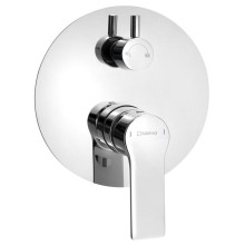 Sapho XA43 PAX bateria prysznicowa podtynkowa 2 wyjścia obrotowy przełącznik chrom