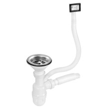 Aqualine NDAQ208 Syfon zlewozmywakowy z piletą biały