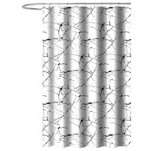 Aqualine ZV041 Zasłona prysznicowa 180x180cm polyester marmur