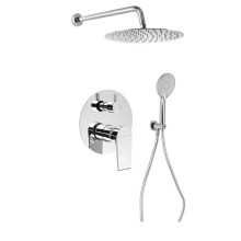 Sapho KA43-03 KAI zestaw prysznicowy podtynkowy z baterią podtynkową obrotowy przełącznik 2 wyjścia chrom