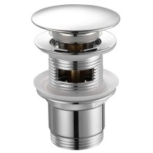 Aqualine Korek click-clack do umywalki duży grzybek chrom TF70001