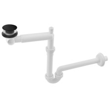 Bruckner 151.133.9 Urbino syfon umywalkowy oszczędzający miejsce 32mm czarny mat