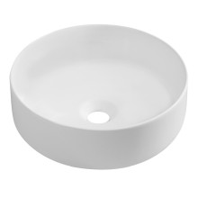 Isvea Infinity Round umywalka nablatowa 36cm biały mat 10NF65036-2L
