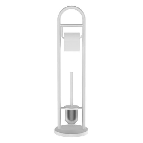 Ridder 11123101 Jundah stojak z uchwytem na papier toaletowy i szczotkę do wc biały