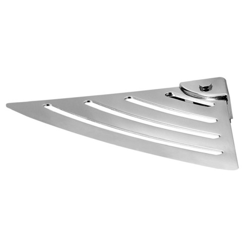 Gedy ES80 Półka narożna do kabiny prysznicowej 178x178mm ABS/stal nierdzewna polerowana