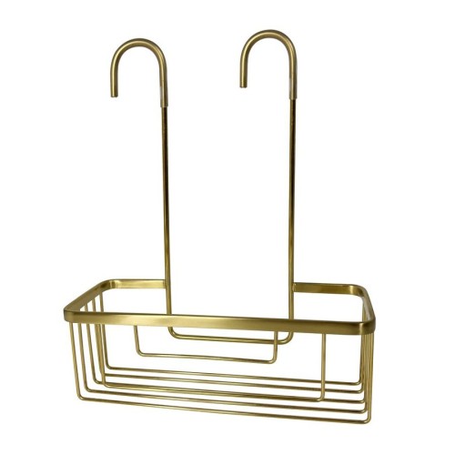 Gedy 248988 SMART półka do kabiny prysznicowej zawieszana na baterii 300x375x120 mm złoto mat