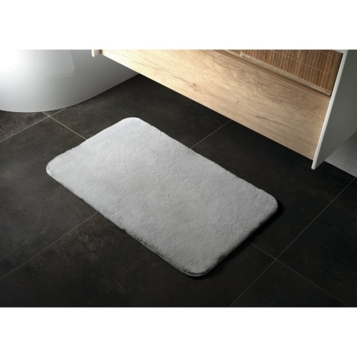 Gedy 96FY100608 FUZZY dywanik łazienkowy 60x100cm 100% polyester antypoślizgowa szary