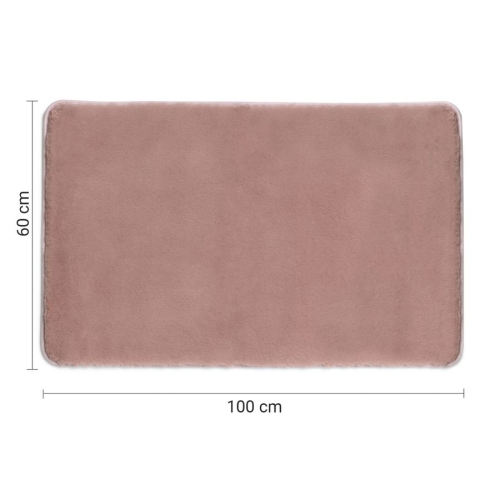 Gedy 96FY100610 FUZZY dywanik łazienkowy 60x100cm 100% polyester antypoślizgowa różowy