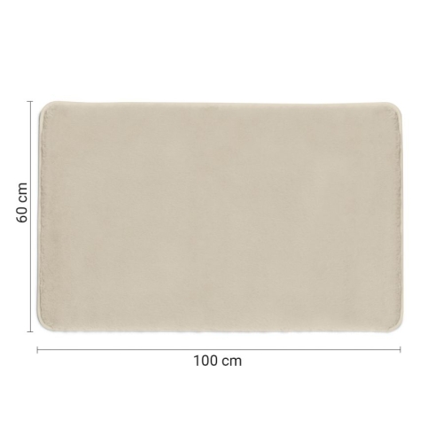 Gedy 96FY100666 FUZZY dywanik łazienkowy 60x100cm 100% polyester antypoślizgowy tortora