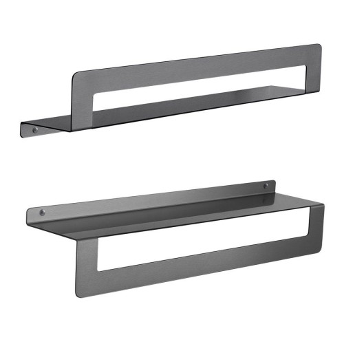 Gedy 2019815 CLEO półka zuchwytem na ręczniki 500mm gun metal