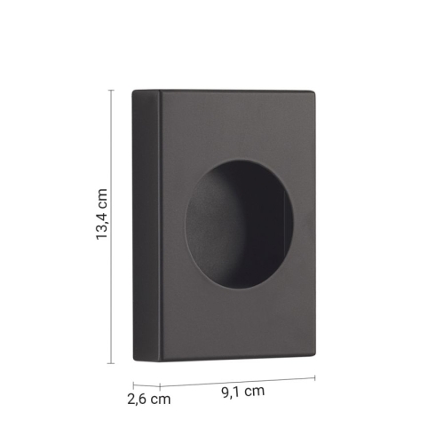 Gedy 233014 Zasobnik na torebki papierowe 134x26x90 mm czarny mat