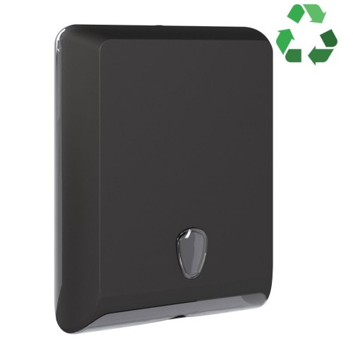 MARPLAST A83010VB ECOLORED dozownik ręczników papierowych 29x40x13cm ABS Soft Touch czarny mat