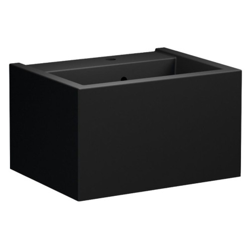 Kerasan 574031 KANAAL umywalka ceramiczna 60x465cm czarny mat