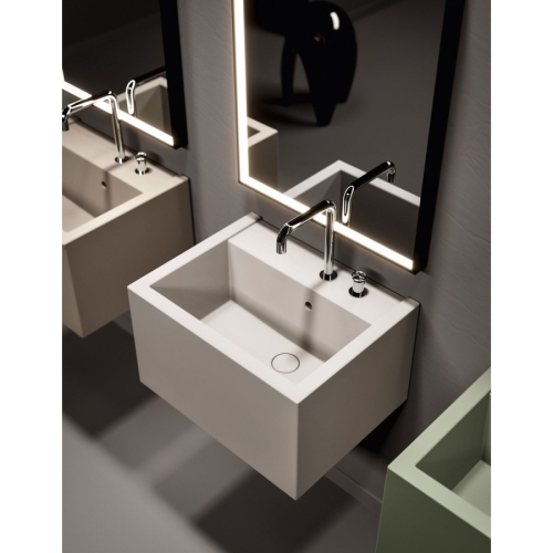 Kerasan 574011 KANAAL umywalka ceramiczna 60x465cm verde mat