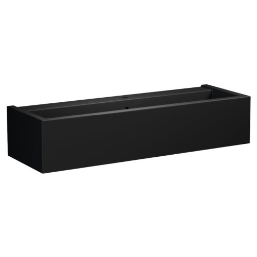 Kerasan 574231 KANAAL umywalka ceramiczna 120x40cm czarny mat